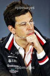 Toto Wolff (GER) Mercedes AMG F1 Shareholder and Executive Director in the FIA Press Conference. 15.03.2019. Formula 1 World Championship, Rd 1, Australian Grand Prix, Albert Park, Melbourne, Australia, Practice Day.