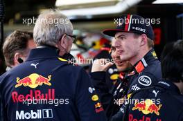 Max Verstappen (NLD) Red Bull Racing with Dr Helmut Marko (AUT) Red Bull Motorsport Consultant. 15.03.2019. Formula 1 World Championship, Rd 1, Australian Grand Prix, Albert Park, Melbourne, Australia, Practice Day.