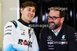 (L to R): George Russell (GBR) Williams Racing with Gwen Lagrue, Head of Mercedes AMG Driver Development. 15.03.2019. Formula 1 World Championship, Rd 1, Australian Grand Prix, Albert Park, Melbourne, Australia, Practice Day.