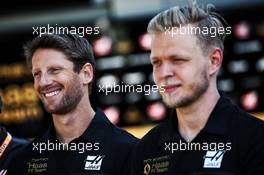 (L to R): Romain Grosjean (FRA) Haas F1 Team and team mate Kevin Magnussen (DEN) Haas F1 Team. 15.03.2019. Formula 1 World Championship, Rd 1, Australian Grand Prix, Albert Park, Melbourne, Australia, Practice Day.