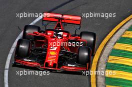 Sebastian Vettel (GER) Ferrari SF90. 15.03.2019. Formula 1 World Championship, Rd 1, Australian Grand Prix, Albert Park, Melbourne, Australia, Practice Day.