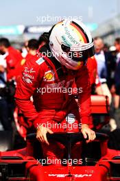 Sebastian Vettel (GER) Ferrari SF90 on the grid. 17.03.2019. Formula 1 World Championship, Rd 1, Australian Grand Prix, Albert Park, Melbourne, Australia, Race Day.