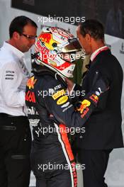 Max Verstappen (NLD) Red Bull Racing celebrates his third position in parc ferme. 17.03.2019. Formula 1 World Championship, Rd 1, Australian Grand Prix, Albert Park, Melbourne, Australia, Race Day.