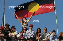 Race fans during the podium 17.03.2019. Formula 1 World Championship, Rd 1, Australian Grand Prix, Albert Park, Melbourne, Australia, Race Day.