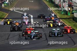 Valtteri Bottas (FIN) Mercedes AMG F1 W10 leads at the start of the race. 17.03.2019. Formula 1 World Championship, Rd 1, Australian Grand Prix, Albert Park, Melbourne, Australia, Race Day.