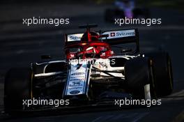 Kimi Raikkonen (FIN) Alfa Romeo Racing C38. 17.03.2019. Formula 1 World Championship, Rd 1, Australian Grand Prix, Albert Park, Melbourne, Australia, Race Day.