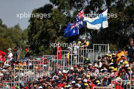 Fans in the grandstand. 17.03.2019. Formula 1 World Championship, Rd 1, Australian Grand Prix, Albert Park, Melbourne, Australia, Race Day.