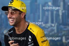 Daniel Ricciardo (AUS) Renault F1 Team on the Fan Zone Stage. 16.03.2019. Formula 1 World Championship, Rd 1, Australian Grand Prix, Albert Park, Melbourne, Australia, Qualifying Day.