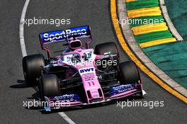 Sergio Perez (MEX) Racing Point F1 Team RP19. 16.03.2019. Formula 1 World Championship, Rd 1, Australian Grand Prix, Albert Park, Melbourne, Australia, Qualifying Day.