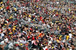 Fans in the grandstand. 16.03.2019. Formula 1 World Championship, Rd 1, Australian Grand Prix, Albert Park, Melbourne, Australia, Qualifying Day.