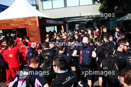 Team staff enter the paddock. 16.03.2019. Formula 1 World Championship, Rd 1, Australian Grand Prix, Albert Park, Melbourne, Australia, Qualifying Day.