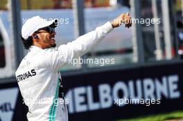 Lewis Hamilton (GBR) Mercedes AMG F1 on the drivers parade. 17.03.2019. Formula 1 World Championship, Rd 1, Australian Grand Prix, Albert Park, Melbourne, Australia, Race Day.