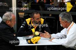 (L to R): Jerome Stoll (FRA) Renault Sport F1 President with Cyril Abiteboul (FRA) Renault Sport F1 Managing Director and Chase Carey (USA) Formula One Group Chairman. 17.03.2019. Formula 1 World Championship, Rd 1, Australian Grand Prix, Albert Park, Melbourne, Australia, Race Day.