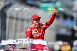 Charles Leclerc (MON) Ferrari on the drivers parade. 17.03.2019. Formula 1 World Championship, Rd 1, Australian Grand Prix, Albert Park, Melbourne, Australia, Race Day.