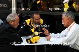 (L to R): Jerome Stoll (FRA) Renault Sport F1 President with Cyril Abiteboul (FRA) Renault Sport F1 Managing Director and Chase Carey (USA) Formula One Group Chairman. 17.03.2019. Formula 1 World Championship, Rd 1, Australian Grand Prix, Albert Park, Melbourne, Australia, Race Day.