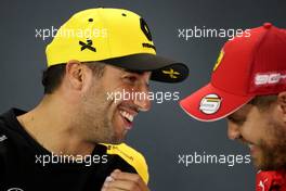 Daniel Ricciardo (AUS), Renault F1 Team and Sebastian Vettel (GER), Scuderia Ferrari  14.03.2019. Formula 1 World Championship, Rd 1, Australian Grand Prix, Albert Park, Melbourne, Australia, Preparation Day.