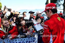 Charles Leclerc (MON) Ferrari signs autographs for the fans. 14.03.2019. Formula 1 World Championship, Rd 1, Australian Grand Prix, Albert Park, Melbourne, Australia, Preparation Day.