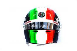 The helmet of Antonio Giovinazzi (ITA) Alfa Romeo Racing. 14.03.2019. Formula 1 World Championship, Rd 1, Australian Grand Prix, Albert Park, Melbourne, Australia, Preparation Day.