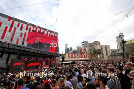 Fans at the F1 Season Launch in Federation Square. 13.03.2019. Formula 1 World Championship, Rd 1, Australian Grand Prix, Albert Park, Melbourne, Australia, Preparation Day.