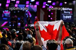 A Canadian flag for Lance Stroll (CDN) Racing Point F1 Team at the F1 Season Launch in Federation Square. 13.03.2019. Formula 1 World Championship, Rd 1, Australian Grand Prix, Albert Park, Melbourne, Australia, Preparation Day.