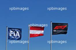 Circuit atmosphere - Flags. 28.06.2019. Formula 1 World Championship, Rd 9, Austrian Grand Prix, Spielberg, Austria, Practice Day.
