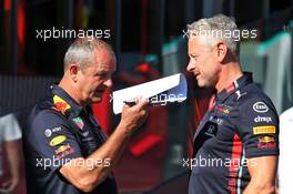 (L to R): Gerrard O'Reilly, Red Bull Racing Race Team Coordinator with Jonathan Wheatley (GBR) Red Bull Racing Team Manager. 28.06.2019. Formula 1 World Championship, Rd 9, Austrian Grand Prix, Spielberg, Austria, Practice Day.