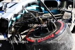 The damaged Mercedes AMG F1 W10 of Valtteri Bottas (FIN) after he crashed in the second practice session. 28.06.2019. Formula 1 World Championship, Rd 9, Austrian Grand Prix, Spielberg, Austria, Practice Day.