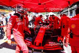 Charles Leclerc (MON) Ferrari SF90 on the grid. 30.06.2019 Formula 1 World Championship, Rd 9, Austrian Grand Prix, Spielberg, Austria, Race Day.