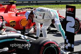Lewis Hamilton (GBR) Mercedes AMG F1 W10 in qualifying parc ferme. 29.06.2019. Formula 1 World Championship, Rd 9, Austrian Grand Prix, Spielberg, Austria, Qualifying Day.