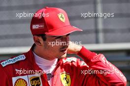 Pole sitter Charles Leclerc (MON) Ferrari in qualifying parc ferme. 29.06.2019. Formula 1 World Championship, Rd 9, Austrian Grand Prix, Spielberg, Austria, Qualifying Day.