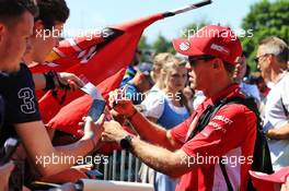 Sebastian Vettel (GER) Ferrari signs autographs for the fans. 29.06.2019. Formula 1 World Championship, Rd 9, Austrian Grand Prix, Spielberg, Austria, Qualifying Day.