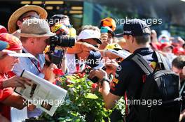 Max Verstappen (NLD) Red Bull Racing signs autographs for the fans. 29.06.2019. Formula 1 World Championship, Rd 9, Austrian Grand Prix, Spielberg, Austria, Qualifying Day.