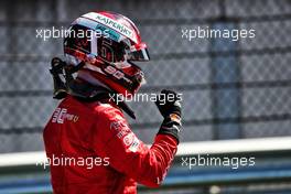 Charles Leclerc (MON) Ferrari celebrates his pole position in qualifying parc ferme. 29.06.2019. Formula 1 World Championship, Rd 9, Austrian Grand Prix, Spielberg, Austria, Qualifying Day.