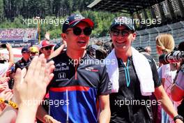 (L to R): Alexander Albon (THA) Scuderia Toro Rosso and George Russell (GBR) Williams Racing on the drivers parade. 30.06.2019 Formula 1 World Championship, Rd 9, Austrian Grand Prix, Spielberg, Austria, Race Day.