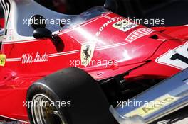 A Ferrari in a display paying tribute to Niki Lauda. 27.06.2019. Formula 1 World Championship, Rd 9, Austrian Grand Prix, Spielberg, Austria, Preparation Day.