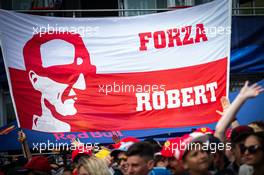 Banner for Robert Kubica (POL) Williams Racing. 27.06.2019. Formula 1 World Championship, Rd 9, Austrian Grand Prix, Spielberg, Austria, Preparation Day.
