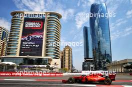 Charles Leclerc (MON) Ferrari SF90. 26.04.2019. Formula 1 World Championship, Rd 4, Azerbaijan Grand Prix, Baku Street Circuit, Azerbaijan, Practice Day.