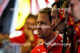 Sebastian Vettel (GER) Ferrari. 26.04.2019. Formula 1 World Championship, Rd 4, Azerbaijan Grand Prix, Baku Street Circuit, Azerbaijan, Practice Day.
