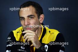 Cyril Abiteboul (FRA) Renault Sport F1 Managing Director in the FIA Press Conference. 26.04.2019. Formula 1 World Championship, Rd 4, Azerbaijan Grand Prix, Baku Street Circuit, Azerbaijan, Practice Day.