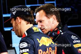 (L to R): Pierre Gasly (FRA) Red Bull Racing with Christian Horner (GBR) Red Bull Racing Team Principal. 26.04.2019. Formula 1 World Championship, Rd 4, Azerbaijan Grand Prix, Baku Street Circuit, Azerbaijan, Practice Day.