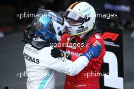 1st place Valtteri Bottas (FIN) Mercedes AMG F1 and 3rd place Sebastian Vettel (GER) Ferrari. 28.04.2019. Formula 1 World Championship, Rd 4, Azerbaijan Grand Prix, Baku Street Circuit, Azerbaijan, Race Day.
