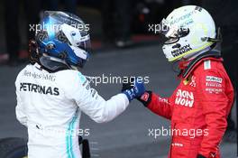 1st place Valtteri Bottas (FIN) Mercedes AMG F1 with 3rd place Sebastian Vettel (GER) Ferrari. 28.04.2019. Formula 1 World Championship, Rd 4, Azerbaijan Grand Prix, Baku Street Circuit, Azerbaijan, Race Day.