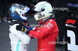 1st place Valtteri Bottas (FIN) Mercedes AMG F1 and 3rd place Sebastian Vettel (GER) Ferrari SF90. 28.04.2019. Formula 1 World Championship, Rd 4, Azerbaijan Grand Prix, Baku Street Circuit, Azerbaijan, Race Day.