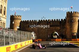 Sergio Perez (MEX) Racing Point F1 Team RP19. 28.04.2019. Formula 1 World Championship, Rd 4, Azerbaijan Grand Prix, Baku Street Circuit, Azerbaijan, Race Day.