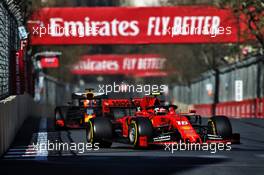 Charles Leclerc (MON) Ferrari SF90. 28.04.2019. Formula 1 World Championship, Rd 4, Azerbaijan Grand Prix, Baku Street Circuit, Azerbaijan, Race Day.