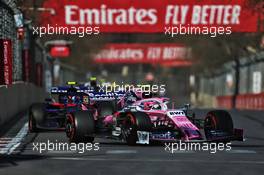 Lance Stroll (CDN) Racing Point F1 Team RP19. 28.04.2019. Formula 1 World Championship, Rd 4, Azerbaijan Grand Prix, Baku Street Circuit, Azerbaijan, Race Day.