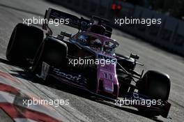 Sergio Perez (MEX) Racing Point F1 Team RP19. 27.04.2019. Formula 1 World Championship, Rd 4, Azerbaijan Grand Prix, Baku Street Circuit, Azerbaijan, Qualifying Day.