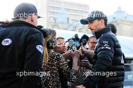 Robert Kubica (POL) Williams Racing with the media. 27.04.2019. Formula 1 World Championship, Rd 4, Azerbaijan Grand Prix, Baku Street Circuit, Azerbaijan, Qualifying Day.