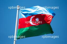 Azerbaijan flag. 27.04.2019. Formula 1 World Championship, Rd 4, Azerbaijan Grand Prix, Baku Street Circuit, Azerbaijan, Qualifying Day.