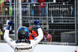 Valtteri Bottas (FIN) Mercedes AMG F1 celebrates his pole position in qualifying parc ferme. 27.04.2019. Formula 1 World Championship, Rd 4, Azerbaijan Grand Prix, Baku Street Circuit, Azerbaijan, Qualifying Day.